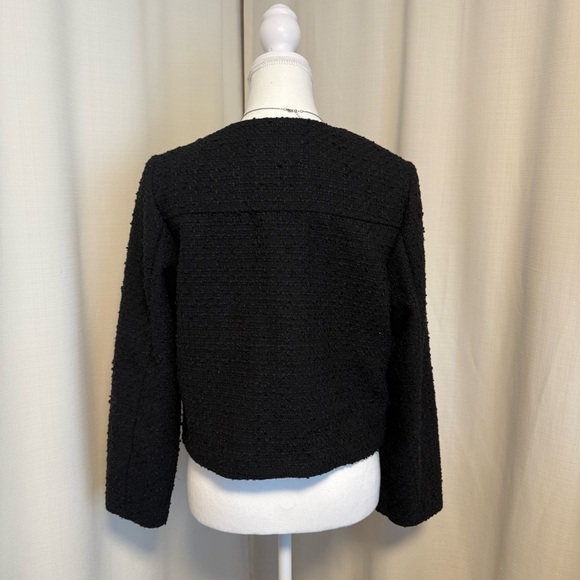 H&M cropped tweed jacket with Gold Buttons in M - Picture 3 of 3